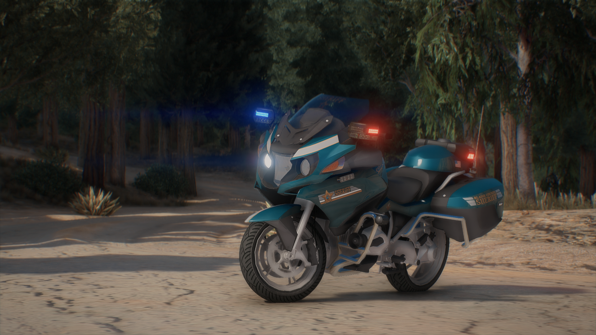 Police Sports Motorcycle