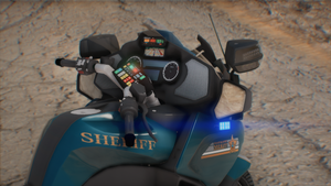 Police Sports Motorcycle