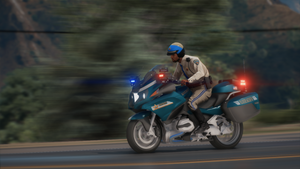 Police Sports Motorcycle